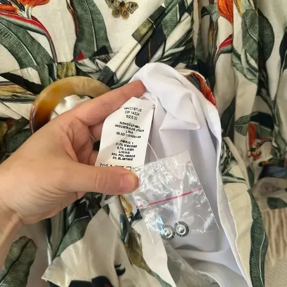 NWOT: PatBo Tropical High-Low Romper - Picture 4 of 9